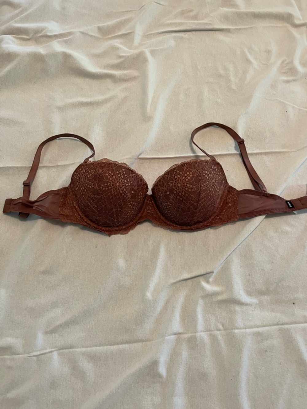 Pink Lace Underwire Bra 32DD